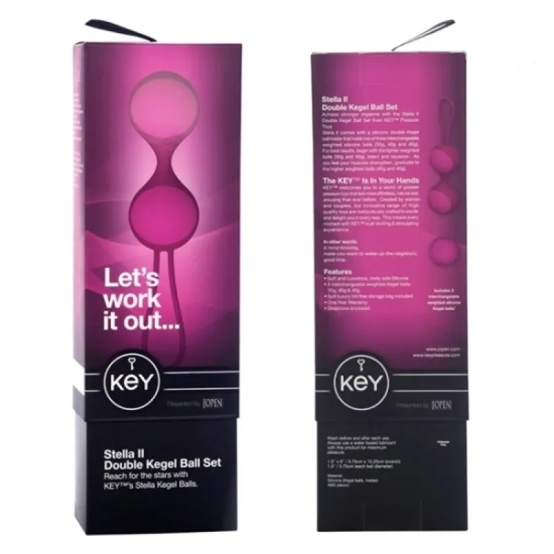 Изображение  Вагинальные шарики Key Stella II pink