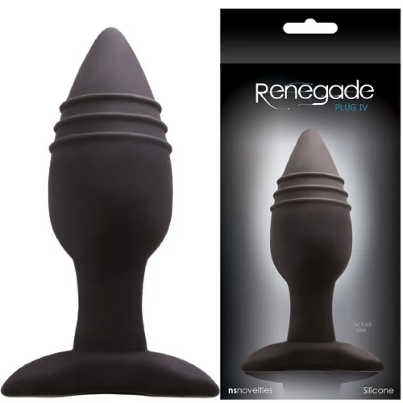Изображение  Анальная пробка Renegade Plug 4 средняя черная