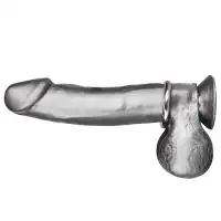 Фото  Стальное эрекционное кольцо 3 5 см Steel Cock Ring