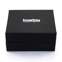 Фото Lovetoy, Китай Втулка из стали с синим кристаллом в виде сердца Gold Blue