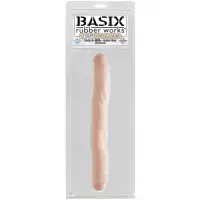 Фото PipeDream, США Двухсторонний фаллоимитатор Basix Rubber Works Double Dong Flesh 34 см