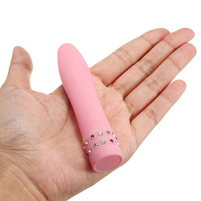 Фото  Вибратор со стразами розовый Diamond Princess