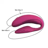 Изображение We-Vibe, Канада We-Vibe 4 Вибромассажер розовый с дистанционным пультом