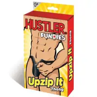 Изображение  Танга черные Hustler Fundies с молнией SM