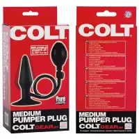 Изображение  Силиконовая надувная анальная пробка средняя Colt