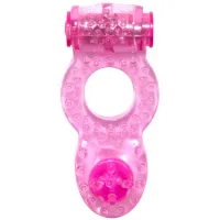 Изображение Lola Toys, Россия Тянущееся виброкольцо для эрекции Rings Ringer Pink