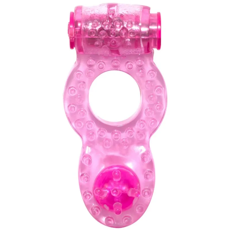 Изображение Lola Toys, Россия Тянущееся виброкольцо для эрекции Rings Ringer Pink