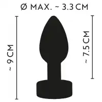 Изображение Orion, Германия Металлическая анальная пробка с вибрацией Heavy Metal Butt Plug