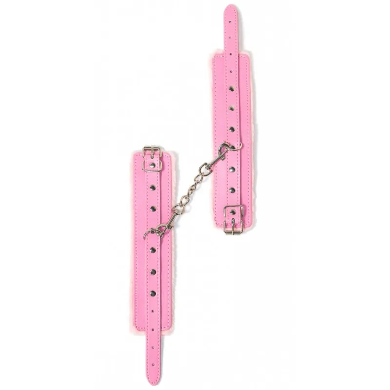 Фото Lola Toys, Россия Розовые наручники с металлической цепью Party Hard Calm Pink