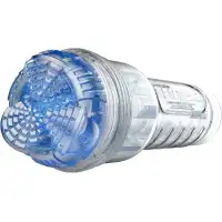 Изображение FLESHLIGHT Прозрачный мастурбатор Голубой Лед Fleshlight Turbo Core