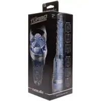 Изображение FLESHLIGHT Прозрачный мастурбатор Голубой Лед Fleshlight Turbo Core
