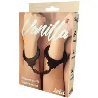 Фото  Силиконовые наручники Vanilla Suppression Black