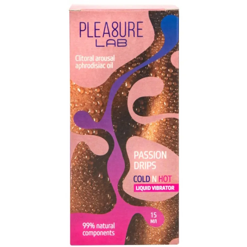 Изображение  Жидкий вибратор с афродизиаком Pleasure Lab Passion Drips Cold N Hot 15 мл