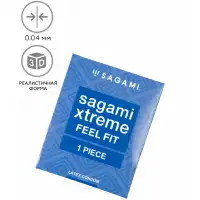Фото Sagami, Япония Презерватив супероблегающий Sagami Xtreme Feel Fit 1 шт