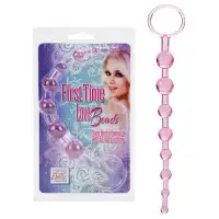 Изображение  Розовая анальная цепочка First Time Love Beads