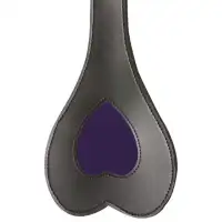 Фото  Черный пэдл с фиолетовым сердечком Allure Lingerie X-Play 30 см