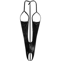 Изображение KISSEXPO Черное пикантное боди с открытой грудью