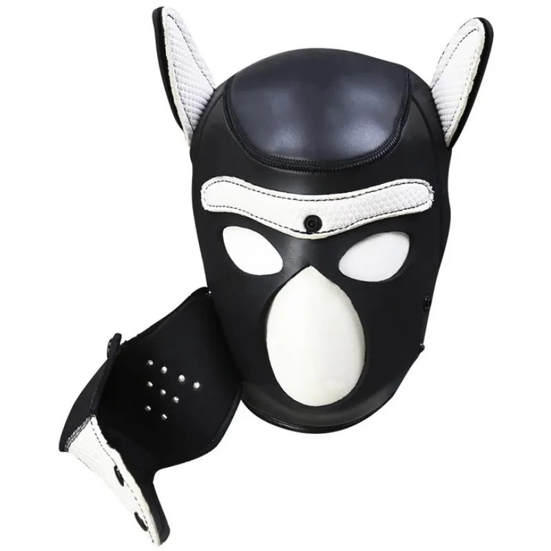 Изображение KISSEXPO Фетиш-маска собаки Angry Dog L черно-белая