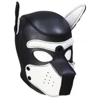 Изображение KISSEXPO Фетиш-маска собаки Angry Dog L черно-белая