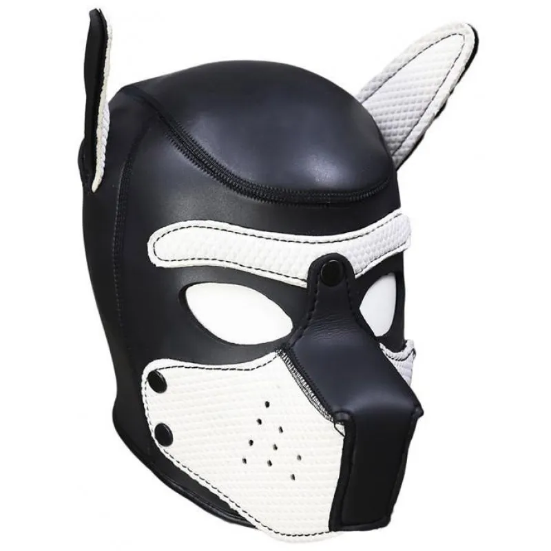 Изображение KISSEXPO Фетиш-маска собаки Angry Dog L черно-белая