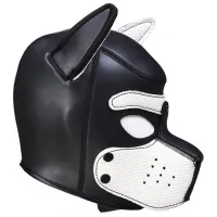 Изображение KISSEXPO Фетиш-маска собаки Angry Dog L черно-белая