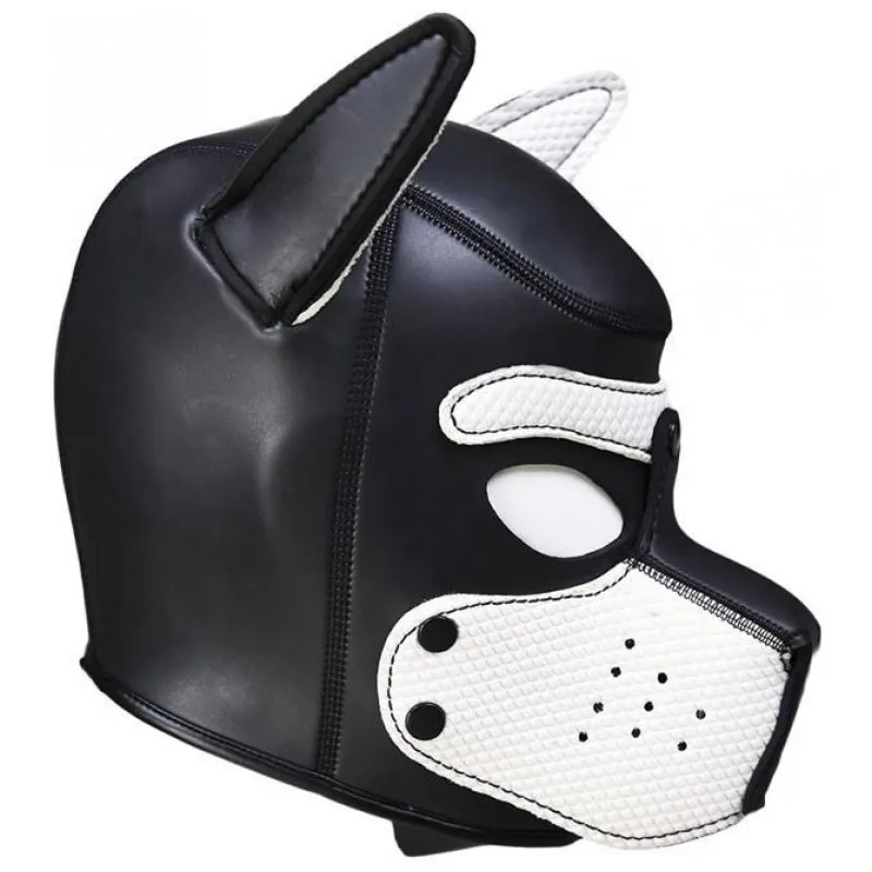 Изображение KISSEXPO Фетиш-маска собаки Angry Dog L черно-белая