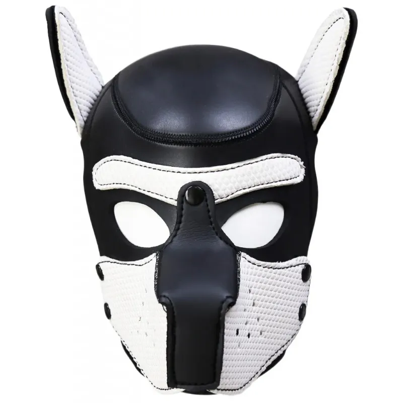 Изображение KISSEXPO Фетиш-маска собаки Angry Dog L черно-белая