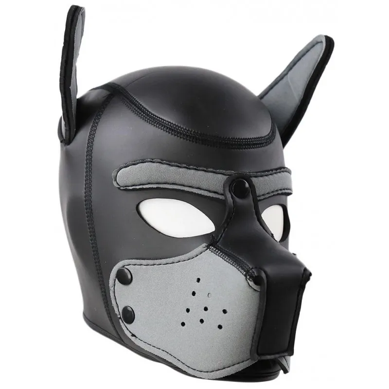 Фото KISSEXPO Фетиш-маска собаки Angry Dog L черно-серая