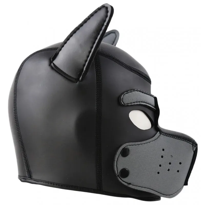 Фото KISSEXPO Фетиш-маска собаки Angry Dog L черно-серая