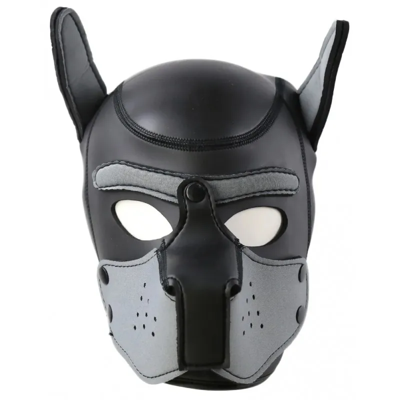 Фото KISSEXPO Фетиш-маска собаки Angry Dog L черно-серая