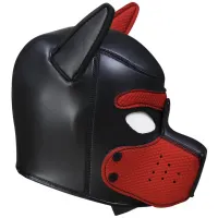 Фото KISSEXPO Фетиш-маска собаки Angry Dog L черно-красная