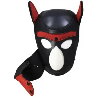 Фото KISSEXPO Фетиш-маска собаки Angry Dog L черно-красная
