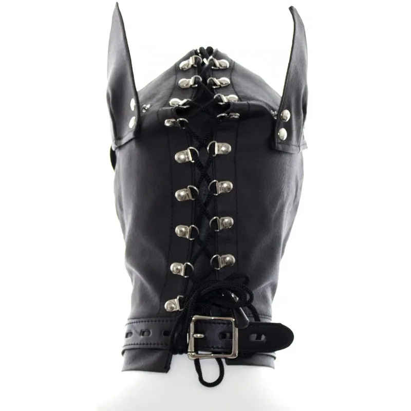 Фото KISSEXPO Маска-шлем собаки на шнуровке черная