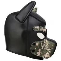 Фото KISSEXPO Фетиш-маска собаки Angry Dog M черный хаки