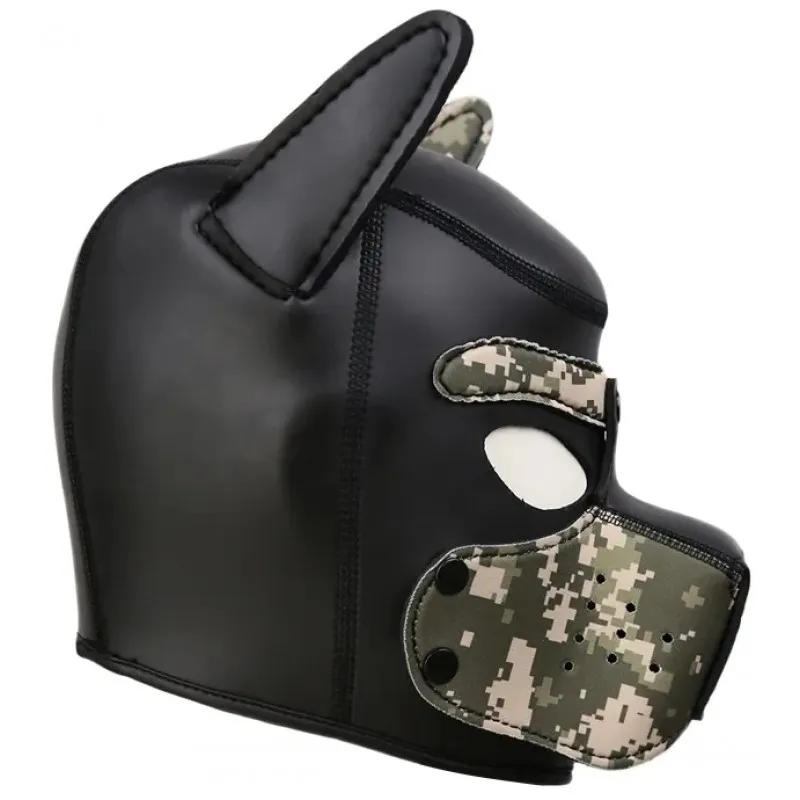 Фото KISSEXPO Фетиш-маска собаки Angry Dog M черный хаки