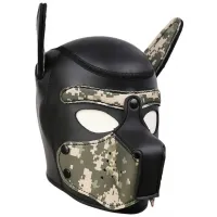 Фото KISSEXPO Фетиш-маска собаки Angry Dog M черный хаки