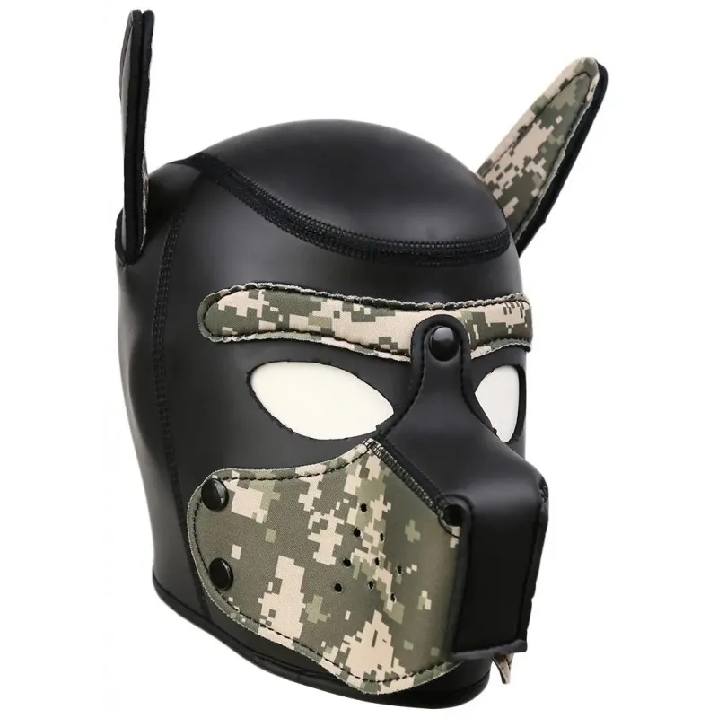 Фото KISSEXPO Фетиш-маска собаки Angry Dog M черный хаки