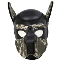 Фото KISSEXPO Фетиш-маска собаки Angry Dog M черный хаки