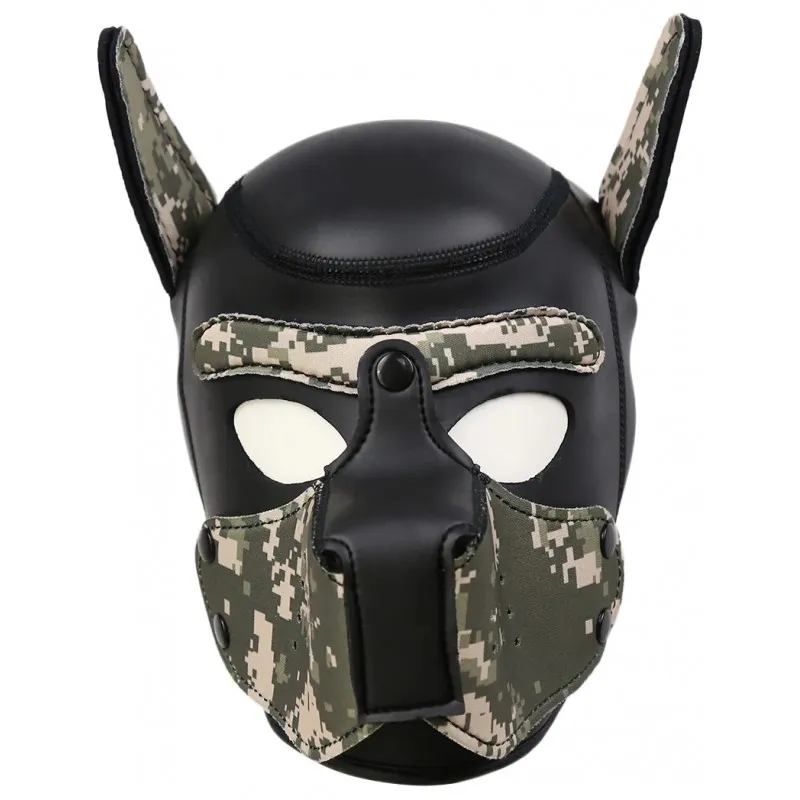 Фото KISSEXPO Фетиш-маска собаки Angry Dog M черный хаки