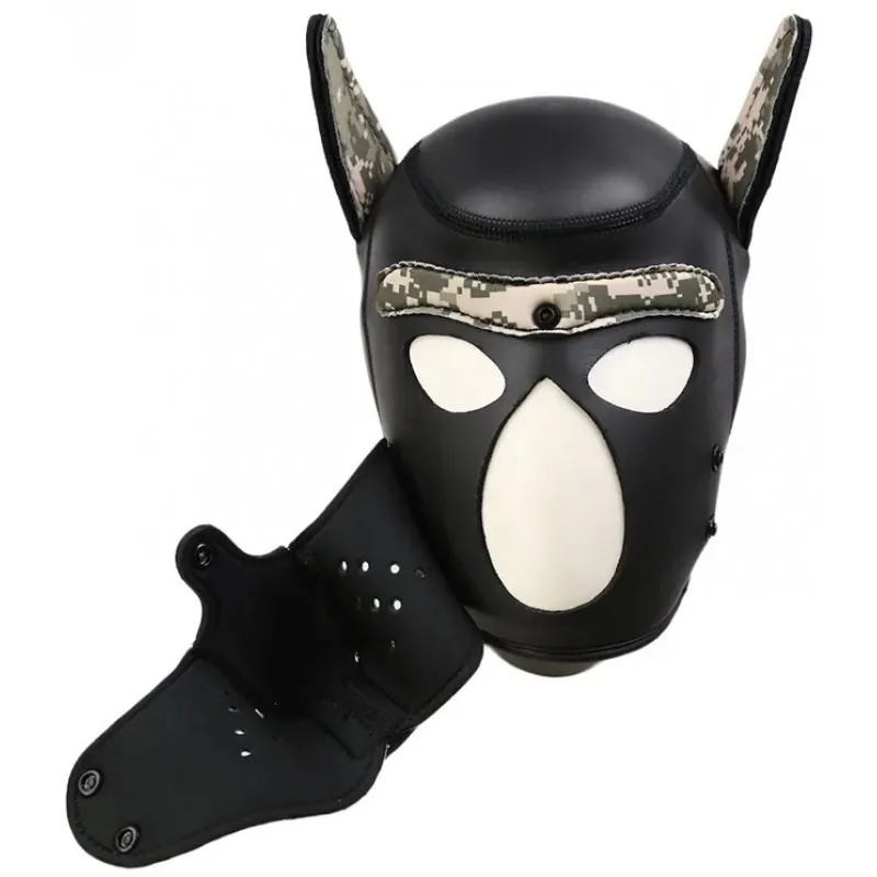 Фото KISSEXPO Фетиш-маска собаки Angry Dog M черный хаки