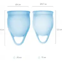 Фото Satisfyer, Германия Набор менструальных чаш Satisfyer Feel Confident, синий