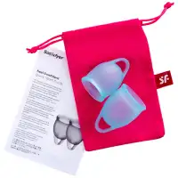 Фото Satisfyer, Германия Набор менструальных чаш Satisfyer Feel Confident, синий