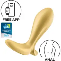 Изображение Satisfyer, Германия Анальная смарт-втулка с вибрацией и стимулятором промежности Satisfyer Intensity Plug Yellow
