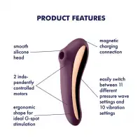 Satisfyer, Германия Вакуумно-волновой вибратор Satisfyer Dual Kiss фиолетовый ДЕФОРМИРОВАННАЯ УПАКОВКА — купить в Минске Фото Satisfyer, Германия Вакуумно-волновой вибратор Satisfyer Dual Kiss фиолетовый ДЕФОРМИРОВАННАЯ УПАКОВКА