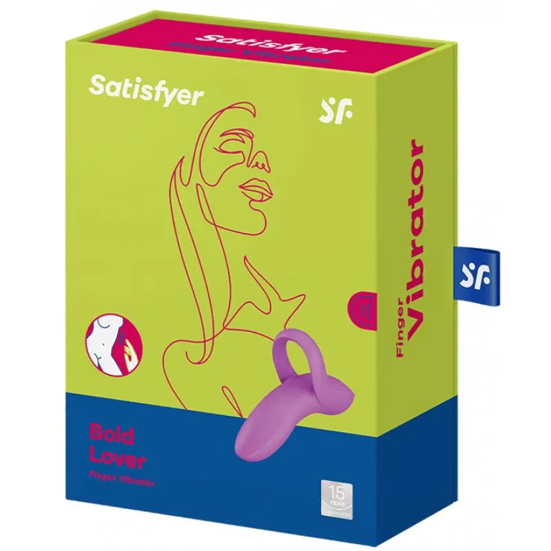 Изображение Satisfyer, Германия Универсальный вибромассажер на палец Satisfyer Bold Lover фиолетовый