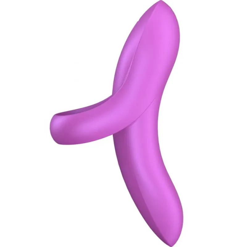 Изображение Satisfyer, Германия Универсальный вибромассажер на палец Satisfyer Bold Lover фиолетовый