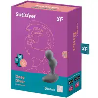 Изображение Satisfyer, Германия Анальный смарт-стимулятор с вибрацией Satisfyer Deep Diver Grey