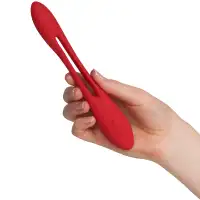 Фото Satisfyer, Германия Многофункциональный вибратор для пар с гибкой основой Satisfyer Elastic Joy Red