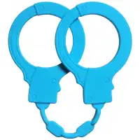 Изображение  Силиконовые наручники Emotions Stretchy Cuffs Turquoise