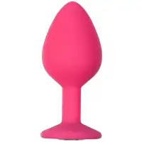 Изображение  Анальная пробка Emotions Cutie Medium Pink Black Crystal
